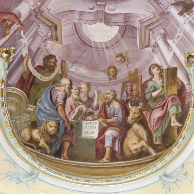 Polling Bibliothek Fresko Theologie - Detail 3