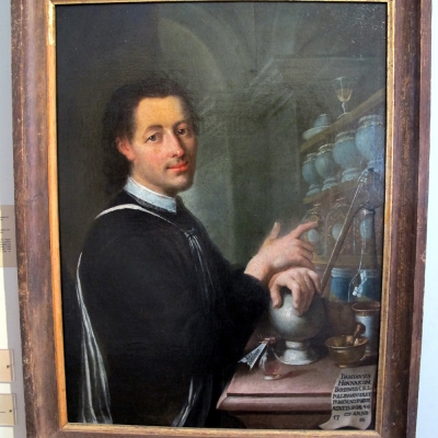 Porträt des Pollinger Klosterapothekers Damian Honnakom